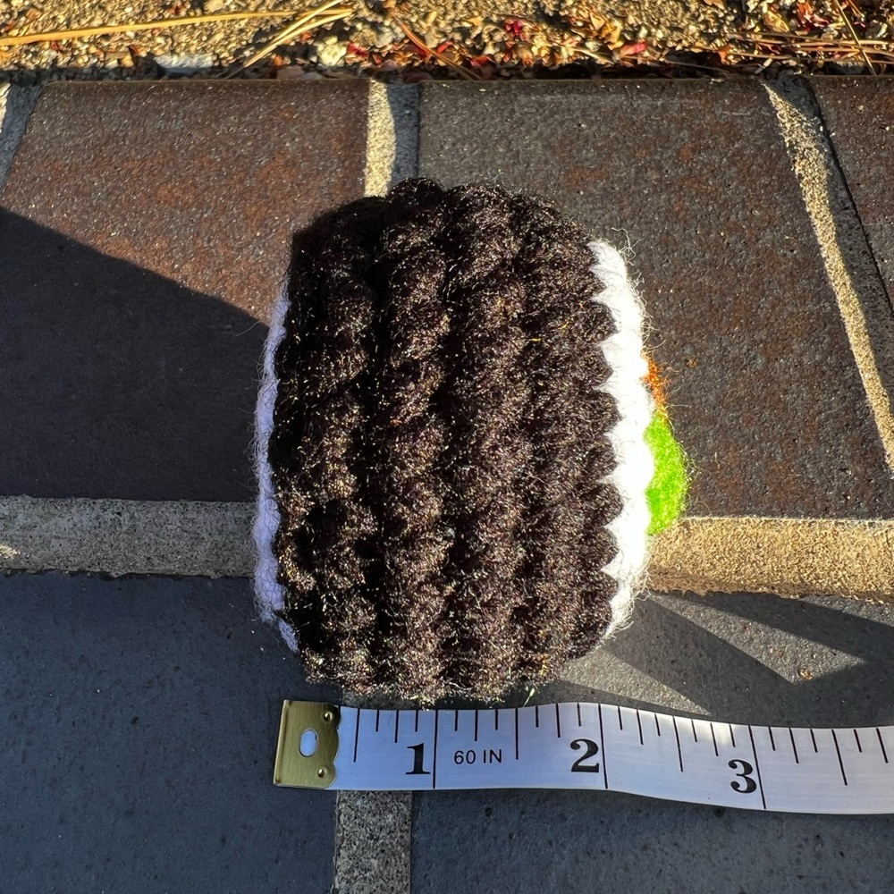 Hand Crocheted Set of 4 Happy Little Sushi Rolls Plushies! - Picture 10 of 15